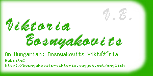 viktoria bosnyakovits business card